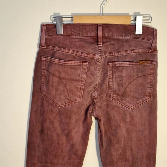 Joe's Jeans straight narrow Jeans Mahogany  distressed wash SZ 28 - Picture 4 of 9